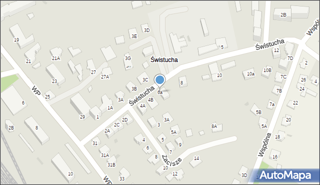 Aleksandrów Kujawski, Świstucha, 6a, mapa Aleksandrów Kujawski