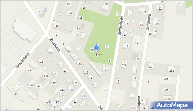 Andrespol, Świtezianki, 8, mapa Andrespol