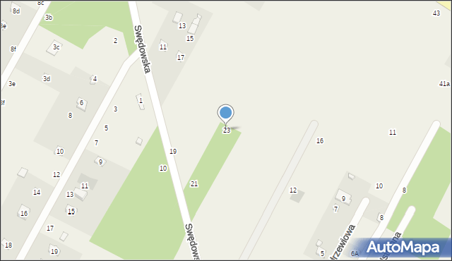 Anielin Swędowski, Swędowska, 23, mapa Anielin Swędowski