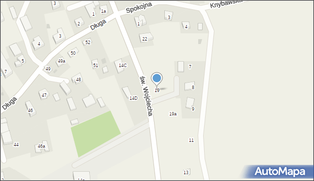 Bałdowo, św. Wojciecha, 19, mapa Bałdowo