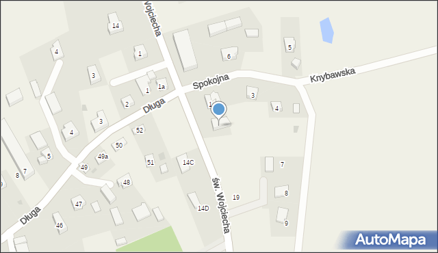 Bałdowo, św. Wojciecha, 22, mapa Bałdowo