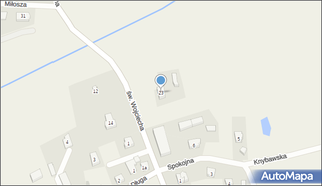 Bałdowo, św. Wojciecha, 23, mapa Bałdowo