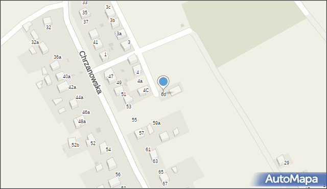 Balin, św. Maksymiliana Marii Kolbego, 6d, mapa Balin