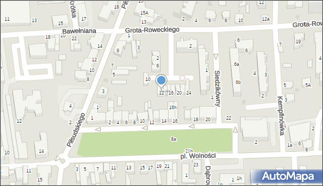 Bełchatów, św. Stanisława Biskupa, 12, mapa Bełchatów