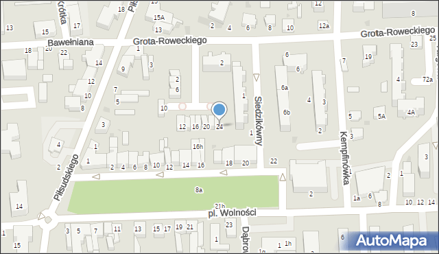 Bełchatów, św. Stanisława Biskupa, 24, mapa Bełchatów