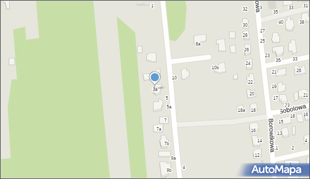 Biała Podlaska, Świerkowa, 3a, mapa Białej Podlaskiej