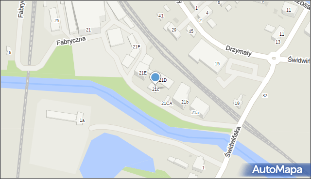 Białogard, Świdwińska, 21c, mapa Białogard
