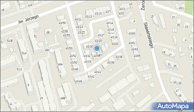 Białystok, św. Jerzego, 43/35, mapa Białegostoku