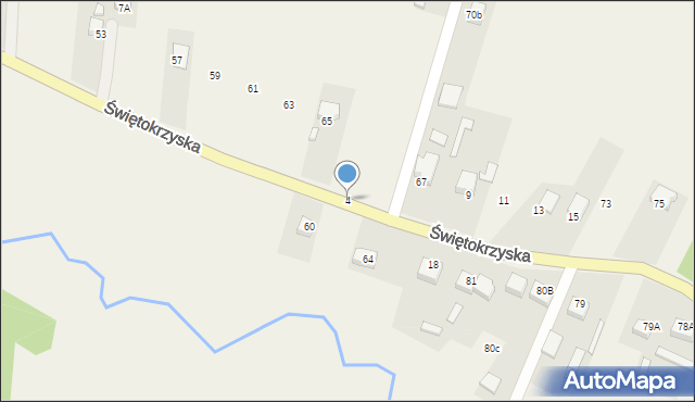 Bieliny, Świętokrzyska, 4, mapa Bieliny