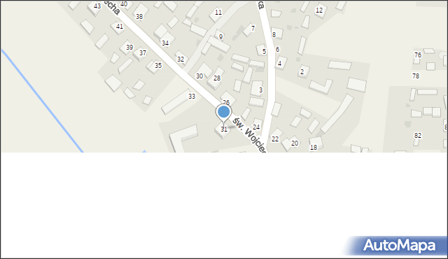 Bieliny, św. Wojciecha, 31, mapa Bieliny
