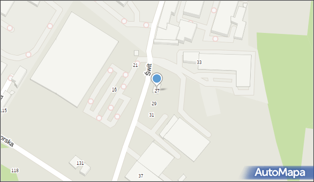 Bielsko-Biała, Świt, 27, mapa Bielsko-Białej