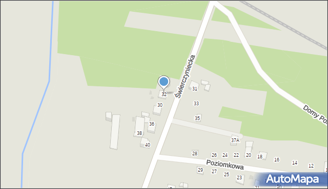 Bieruń, Świerczyniecka, 32, mapa Bieruń