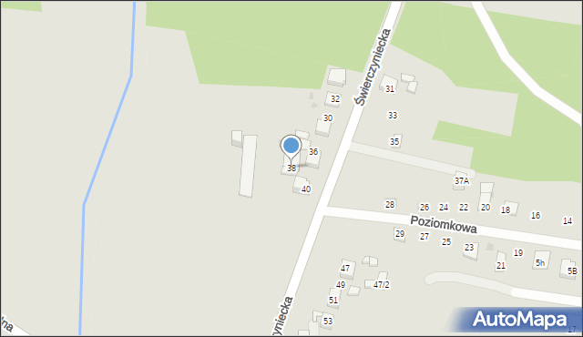 Bieruń, Świerczyniecka, 38, mapa Bieruń