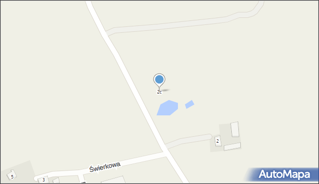 Bierzgłowo, św. Antoniego, 2c, mapa Bierzgłowo