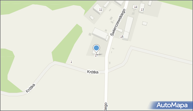 Biskupice, Świerczewskiego-Waltera Karola, gen., 17, mapa Biskupice