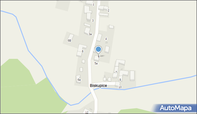Biskupice, Świerczewskiego-Waltera Karola, gen., 5, mapa Biskupice