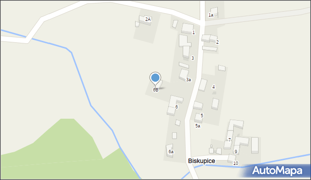Biskupice, Świerczewskiego-Waltera Karola, gen., 6B, mapa Biskupice