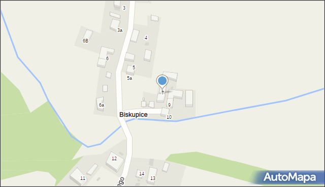 Biskupice, Świerczewskiego-Waltera Karola, gen., 7, mapa Biskupice