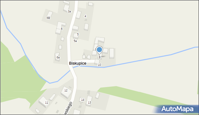 Biskupice, Świerczewskiego-Waltera Karola, gen., 9, mapa Biskupice