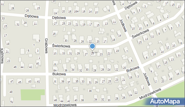 Blachownia, Świerkowa, 25, mapa Blachownia