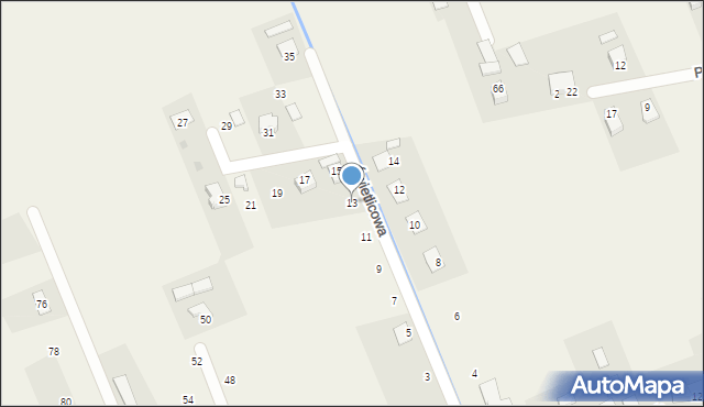Bładnice Dolne, Świetlicowa, 13, mapa Bładnice Dolne