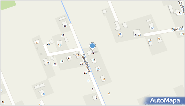 Bładnice Dolne, Świetlicowa, 14, mapa Bładnice Dolne