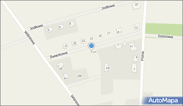 Bobrowniki, Świerkowa, 7, mapa Bobrowniki