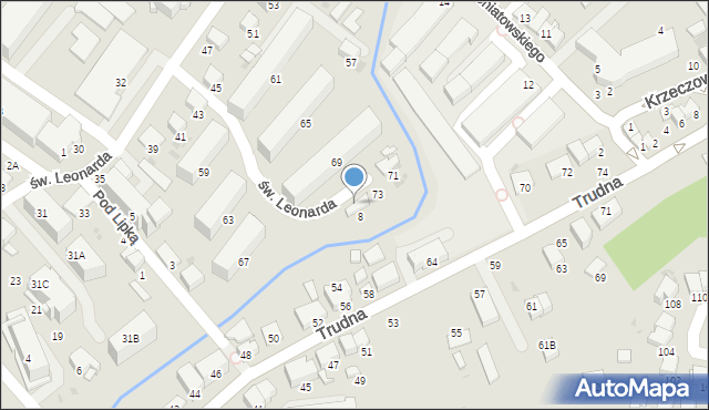 Bochnia, św. Leonarda, 75, mapa Bochni