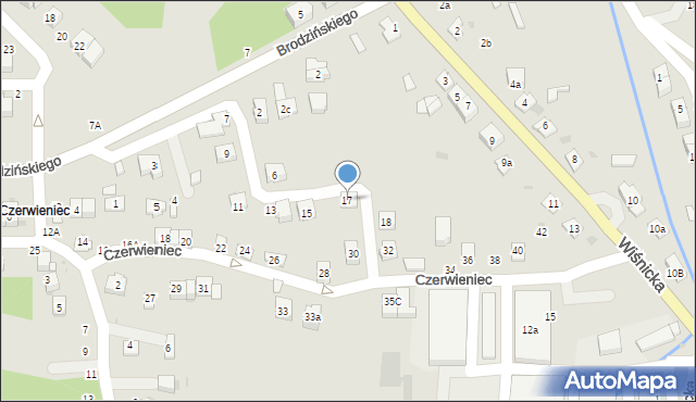 Bochnia, św. Pawła Apostoła, 17, mapa Bochni