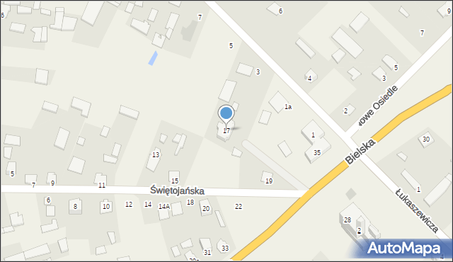 Boćki, Świętojańska, 17, mapa Boćki