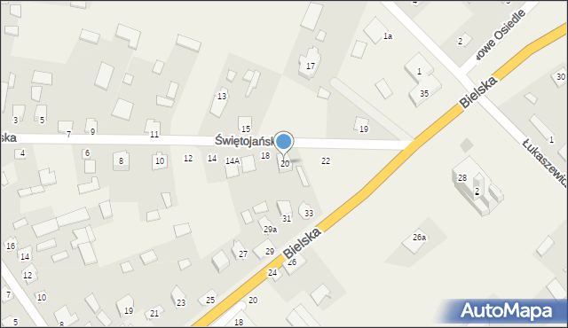 Boćki, Świętojańska, 20, mapa Boćki