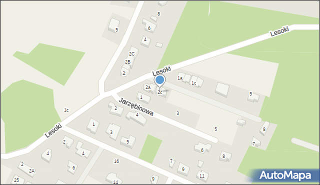 Bojano, Świerkowa, 2c, mapa Bojano