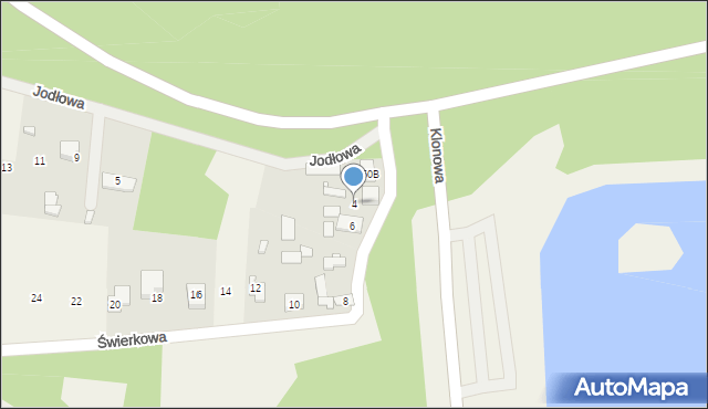 Borków, Świerkowa, 4, mapa Borków