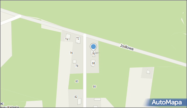 Borków, Świerkowa, 70, mapa Borków