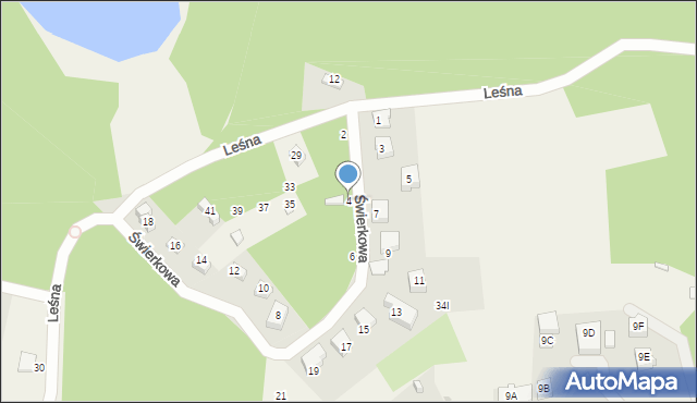 Borkowo, Świerkowa, 4, mapa Borkowo