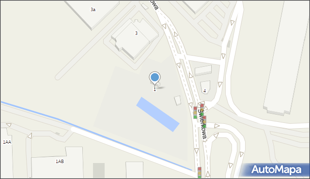 Bronisze, Świerkowa, 1, mapa Bronisze