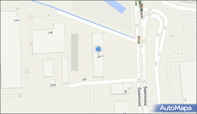 Bronisze, Świerkowa, 1A, mapa Bronisze