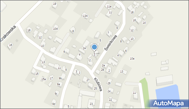 Broszkowice, Świerkowa, 1, mapa Broszkowice