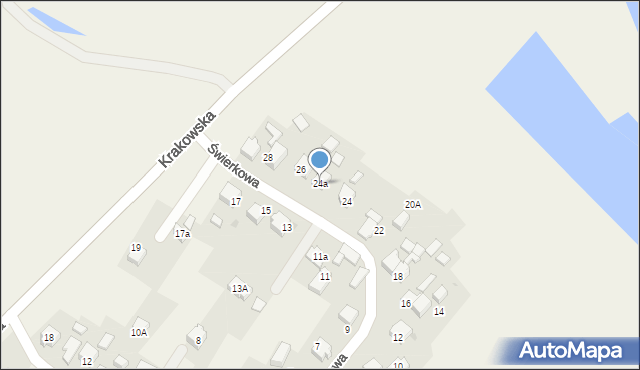 Broszkowice, Świerkowa, 24a, mapa Broszkowice