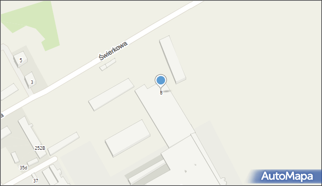 Brzeźno, Świerkowa, 8, mapa Brzeźno