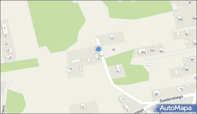 Budy-Grzybek, Świderskiego, 4, mapa Budy-Grzybek