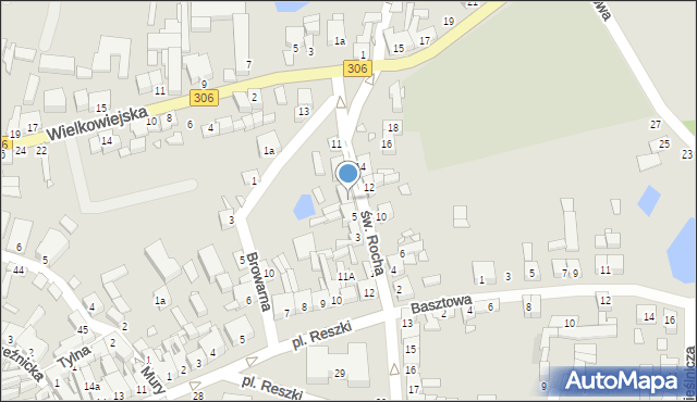 Buk, św. Rocha, 7, mapa Buk