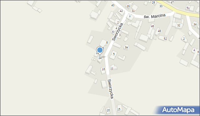 Bukowiec, Sworzycka, 14, mapa Bukowiec
