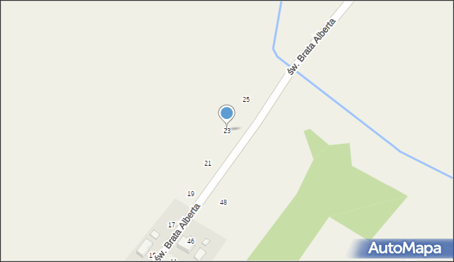 Bulowice, św. Brata Alberta, 23, mapa Bulowice