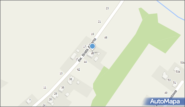 Bulowice, św. Brata Alberta, 46, mapa Bulowice