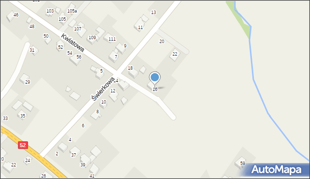 Bulowice, Świerkowa, 16, mapa Bulowice