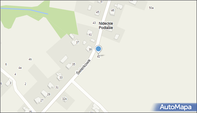 Bulowice, Świerkowa, 42, mapa Bulowice