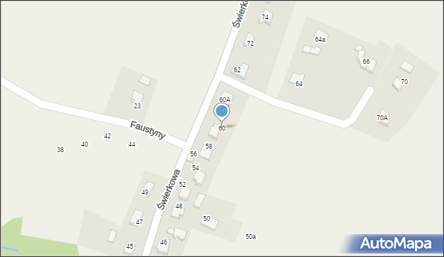 Bulowice, Świerkowa, 60, mapa Bulowice