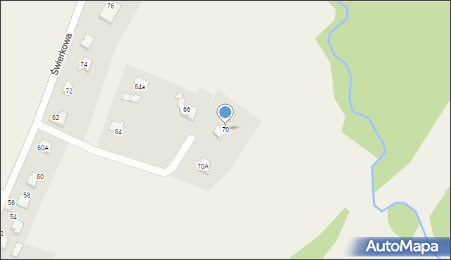 Bulowice, Świerkowa, 70, mapa Bulowice
