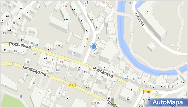 Bydgoszcz, Świętej Trójcy, 2, mapa Bydgoszczy